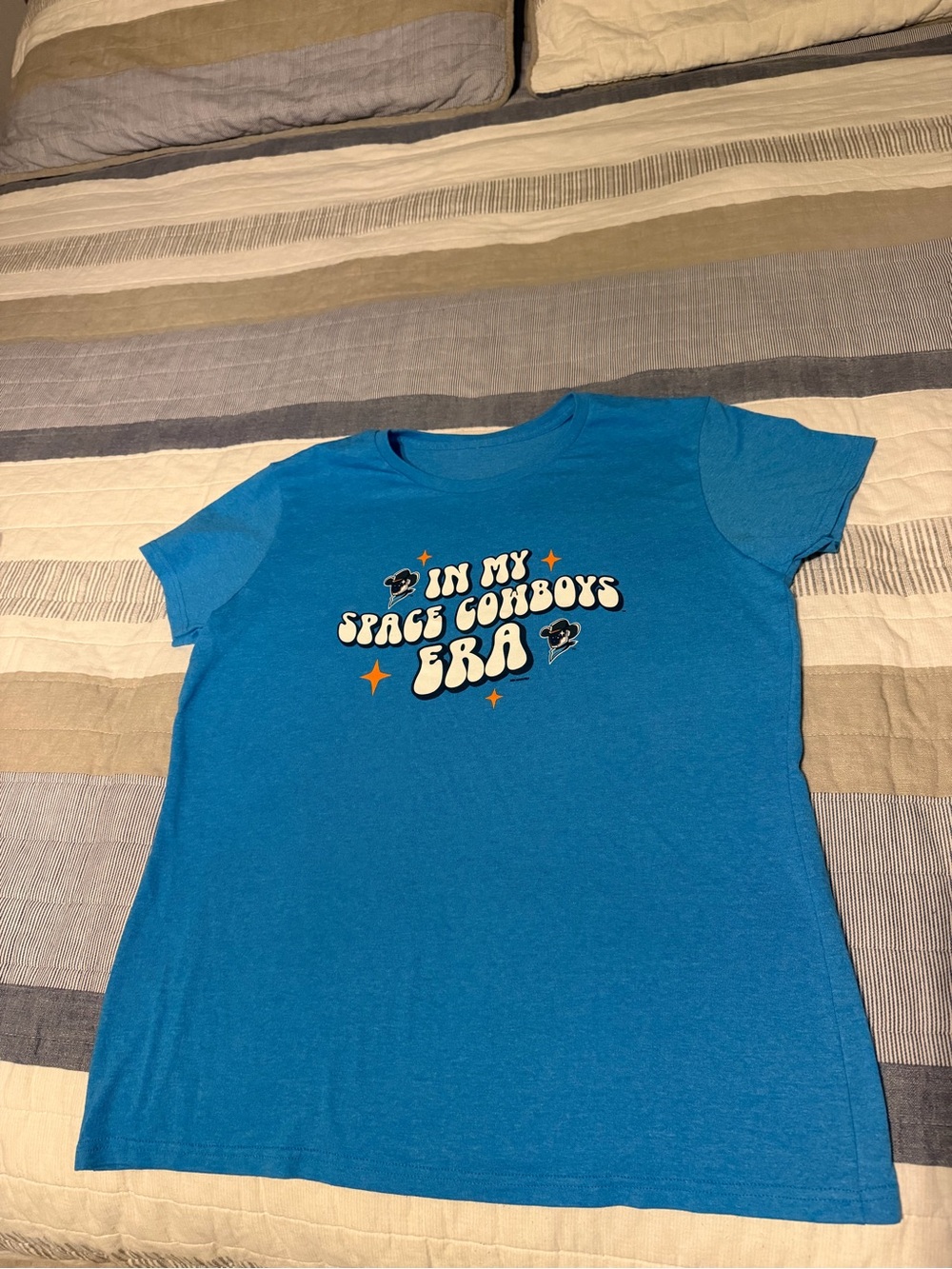 Bright Blue "In My Space Cowboys Era" Graphic Tee - Kids